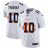 Nike Bears 10 Mitchell Trubisky White Shadow Logo Limited Jersey Yhua,baseball caps,new era cap wholesale,wholesale hats